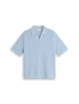 Pique knit polo male
