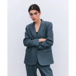 Blazer traje lino de mujer