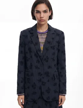 Blazer à fleurs BLACK M female - Desigual - FashionsVida