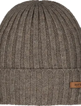 Bonnet Haakon Turnup Heather Brown One Size unisex