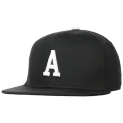 A Letter Snapback Cap - black - Size: One Size