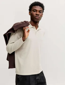 Cotton Rich Polo Shirt Beige male - Jack & jones - FashionsVida