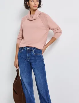 Pullover mit Stehkragen female Rosa - Street One - FashionsVida
