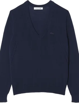 LACOSTE Pullover V Neck, navy 36 - Lacoste - FashionsVida
