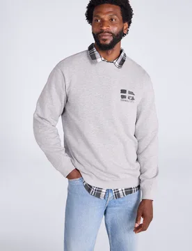 Regional Mens Cornwall Sweatshirt - Grey - Mountain Warehouse - FashionsVida