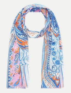 Schal im Paisley-Muster Blau