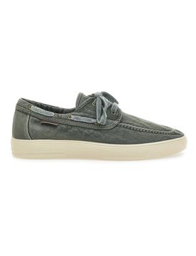 Scarpe Stringate Verdi con Tomaia in Tela 20251033 43