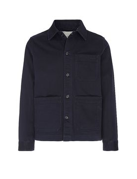 Overshirt dunkelblau M herren