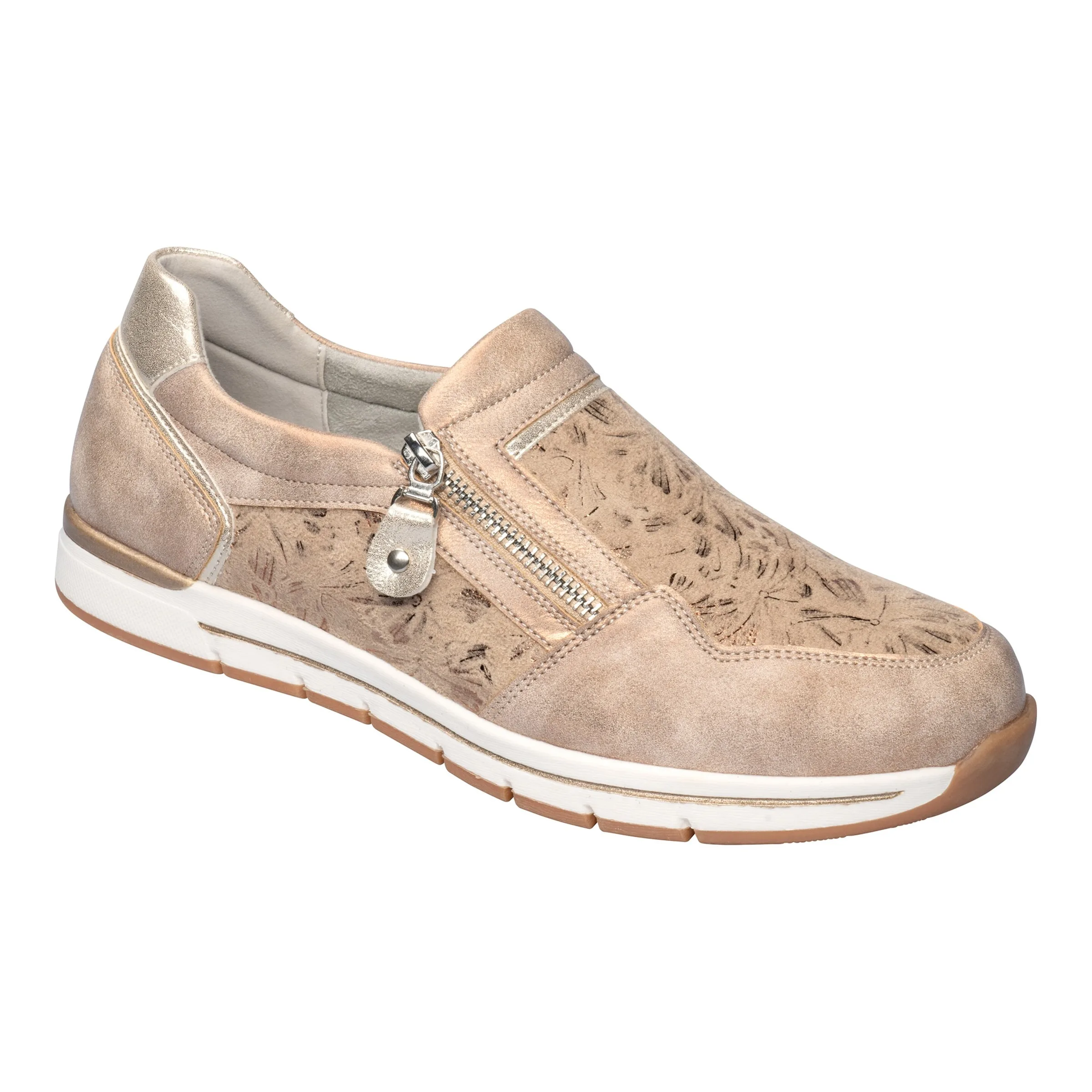 Komfort-Halbschuh „Birgit“ beige 37 Damen - wonderwalk - FashionsVida