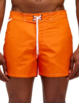 Iconic Taffeta Swimming Shorts Sun Orange 34 Men - Sundek - FashionsVida