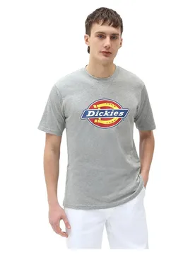 T-shirt à Manches Courtes Icon Logo Grey Melange S