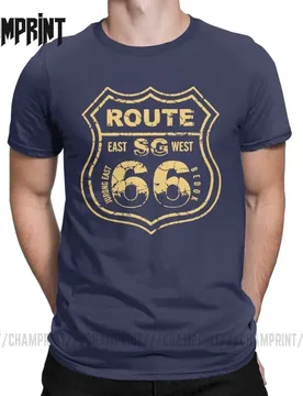 Vintage Route 66 Highway Mother Road SG P142C T-Shirt for Men Motorcycle Biker 100% Cotton Road Trip USA Plus Size Mens Clothing - Aliexpress - FashionsVida