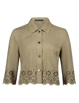 Blazerjacke Kurz 3/4 Arm female - 48 - FashionsVida
