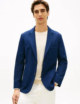 Americana de caballero de punto milano con bolsillos laterales - Tommy Hilfiger - FashionsVida