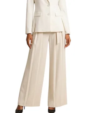 Pantaloni palazzo a vita alta con pince Donna - Imperial - FashionsVida