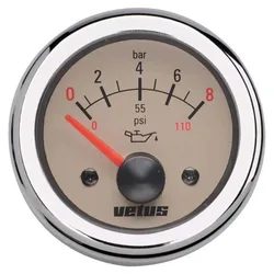 Kg/cm2d Oil Pressure Gauge 52 Mm 24v Beige One Size unisex