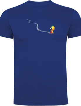T-shirt à Manches Courtes Snowboard Track Royal Blue 2XL - Kruskis - FashionsVida