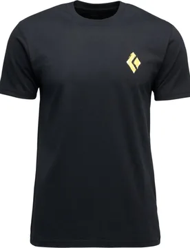 Camiseta de hombre M Shredded Ss Tee - Black Diamond - FashionsVida