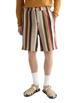 Pantaloni Corti 183808 Relaxed Fit Multi Color Stripe S - Scotch & Soda - FashionsVida
