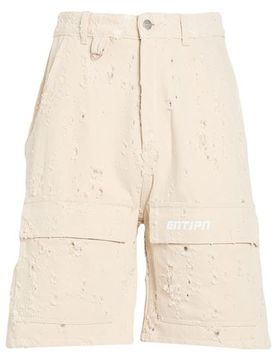 Jeansshorts Herren Cremeweiß 46 Herren