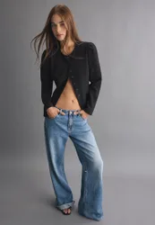 Peplum-Blazer Schwarz XL