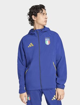Mens Giacca A Vento Tiro Travel Full Zip Italia - Blu, blu blu Uomo taglia 2XL