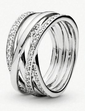 Pieza Anillo de banda ancha entrelazada de plata de ley 925 de 9mm, anillo minimalista para mujer, regalo de joyería exquisita para mujer, accesorio