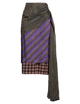 Midi-Rock Damen Dunkelbraun 38 Damen - Dries van noten - FashionsVida