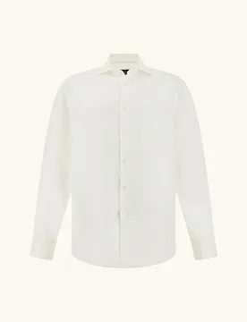 Camicia in lino uomo bianco - Paul&Shark - FashionsVida