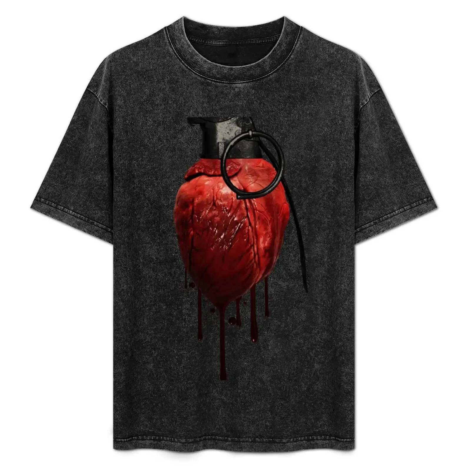 Heart Grenade T-Shirt Plus Size Lightweight Top - Aliexpress - FashionsVida