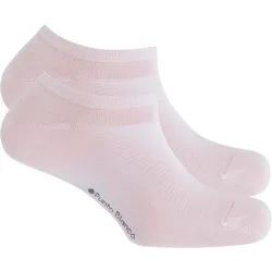 Punto - Pack de 2 pares de calcetines en algodón mercerizado de hombre Banana tobilleros lisos en color
