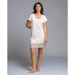 Camisón de punto manga corta