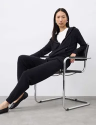 Pure Cashmere Tapered Ankle Grazer Joggers Midnight Navy female