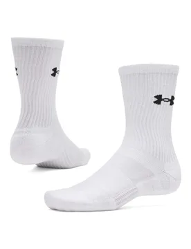 Pack Performance Logo Sports Socks White male - Under armour - FashionsVida