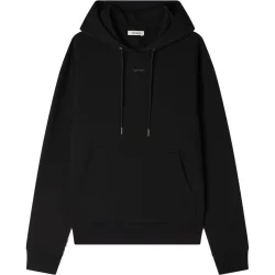 Sudadera con capucha de hombre, corte clásico, logotipo en relieve