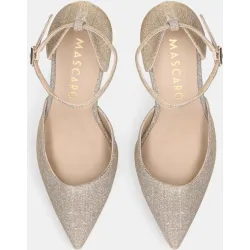 Zapatos de salón alya de mujer en tela brillante