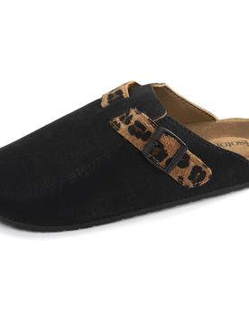 Mules Sabots Noir Léopard noir/léopard 38
