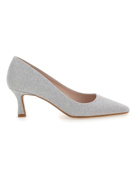 Décolleté Argento Effetto Pizzo 2242 38