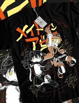 Made in Abyss T-Shirt Girl anime Kawai nanachi faputa Daily manga Black Shirt - Aliexpress - FashionsVida