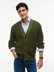 XXL WAFFLE STRUCTURE CARDIGAN male
