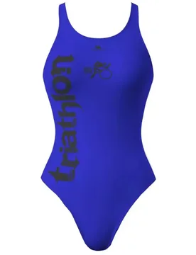 Triathlon Pro Resist Swimsuit Blue / Black XL Women - TURBO - FashionsVida