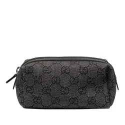 GG Denim Cosmetic Pouch