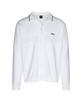 Boss Chaqueta de punto blanco L