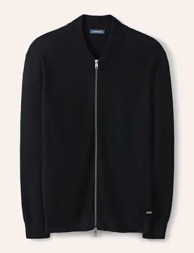 Zip-Jacke Ministruktur, normale Größen, Farbe Blau, 56, Herren - Walbusch - FashionsVida