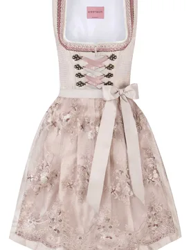 Dirndl Selena (taupe, Gr. 38) von Wiesnwuid für Damen, 100% Polyester - Stockerpoint - FashionsVida