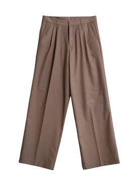 Shibuya pants pantaloni sartoriali gamba larga - Tortora