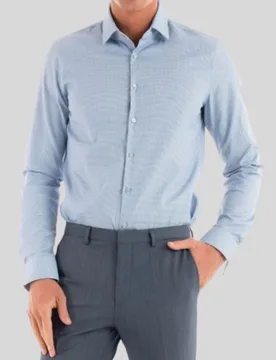 CAMICIA 3TONE LINEAR PATTERN SLIM SHIRT - Calvin Klein - FashionsVida