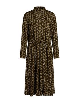 Midi-Kleid Damen Militärgrün 34,36,38 Damen