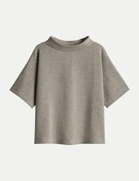 Sweatshirt Ujodie in Tweed Optik Grau 38 - someday - FashionsVida