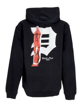 Felpa Cappuccio Uomo Colossal Dirty P Hoodie X Attack On Titan Black